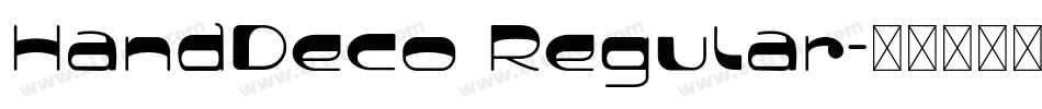 HandDeco Regular字体转换
